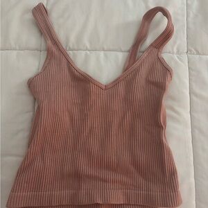 Blush Ribbed Camisole Top